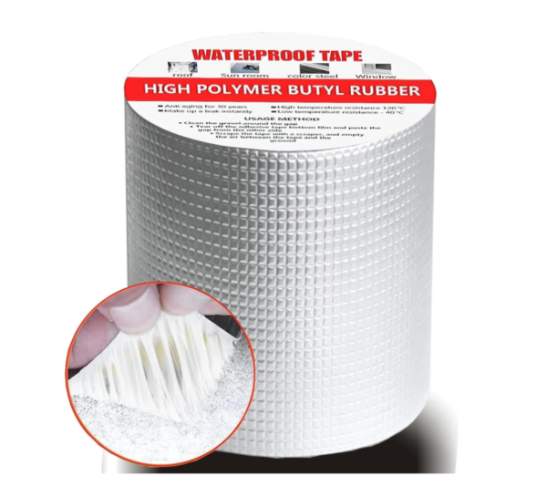 1Mmx25Mmx30M Customized Adhesive Leakage Repair Mending Tape Aluminium Foil Rubber Tape Waterproof Butyl Tape